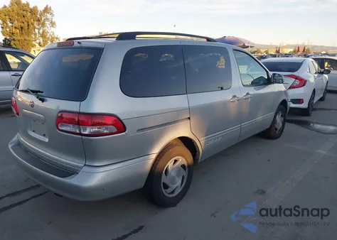 2002 Toyota Sienna Le z USA, uszkodzony, nr VIN 4T3ZF13C52U461937